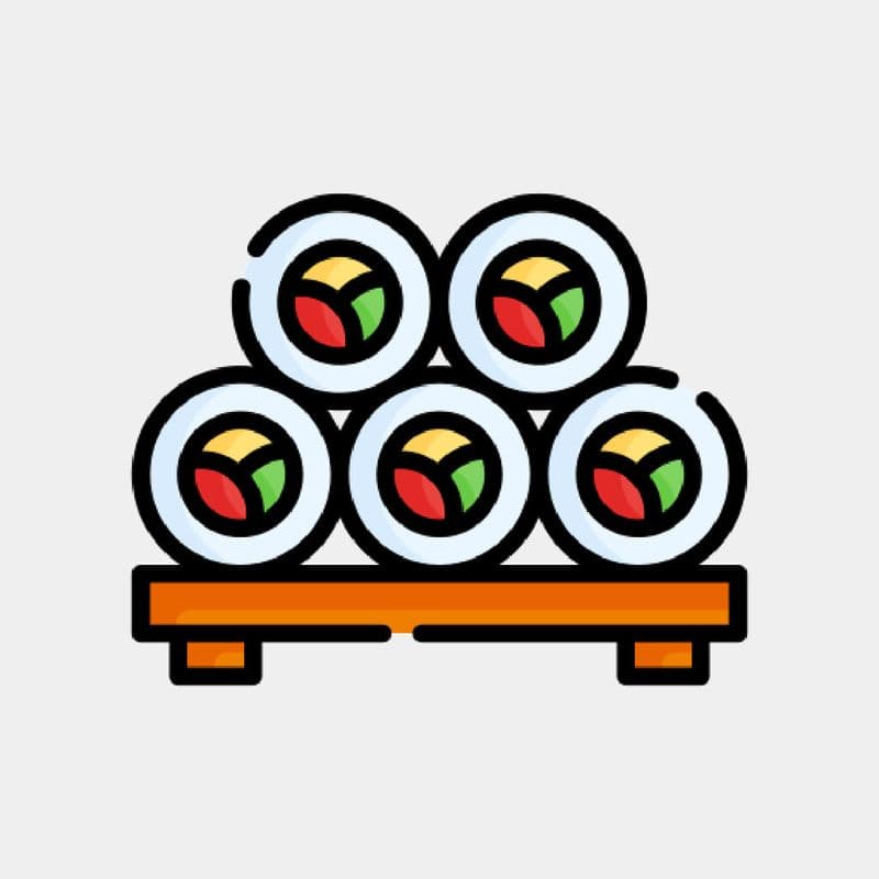 Rouleau de maki fruit de mer / Seafood Maki Roll