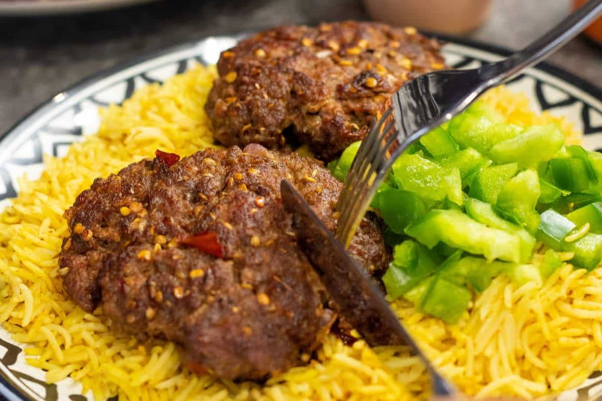 Chapli Kabab Rice Bowl