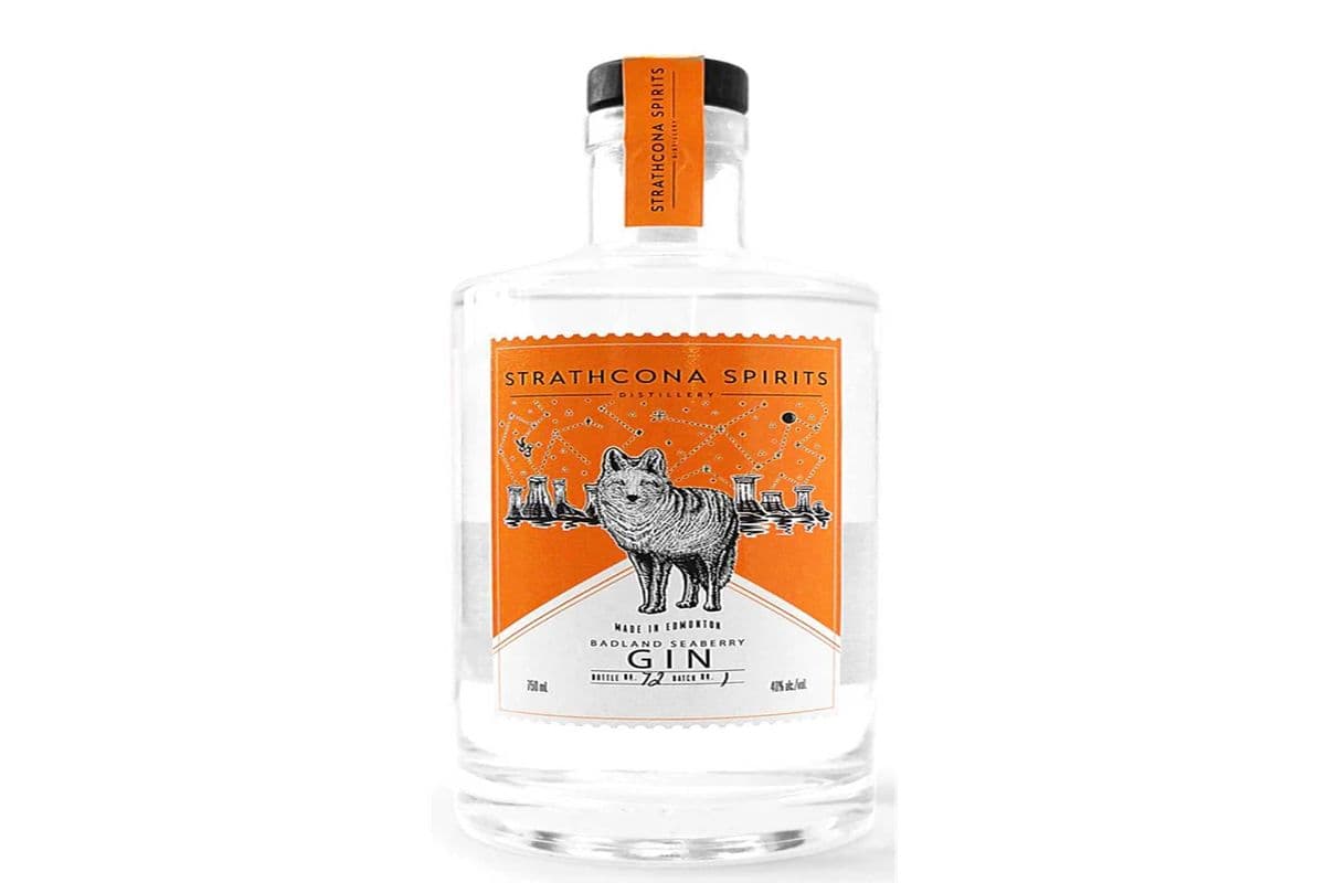 Strathcona Spirits Badland Seaberry Gin 750 ML (1 x 750 ML)