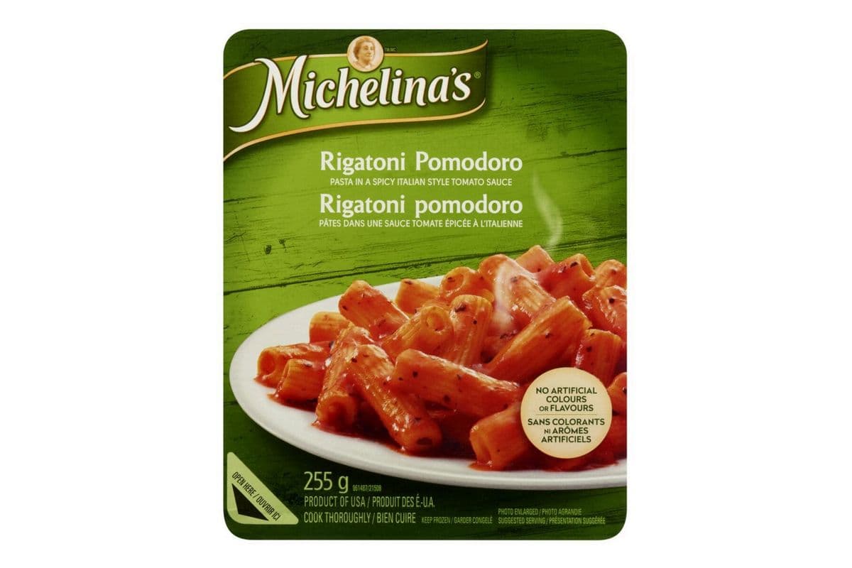 Michelina's Rigatoni Pomodoro Pasta in a spicy Italian Style Tomato Sauce (255g)