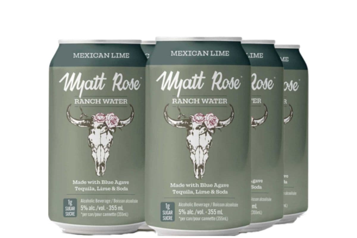 Wyatt Rose Ranch Water Mexican Lime (6 pack) (6 x 355 ml Cans)