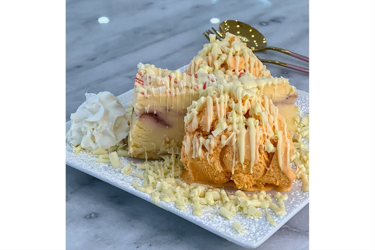 Mango Berry Cheesecake