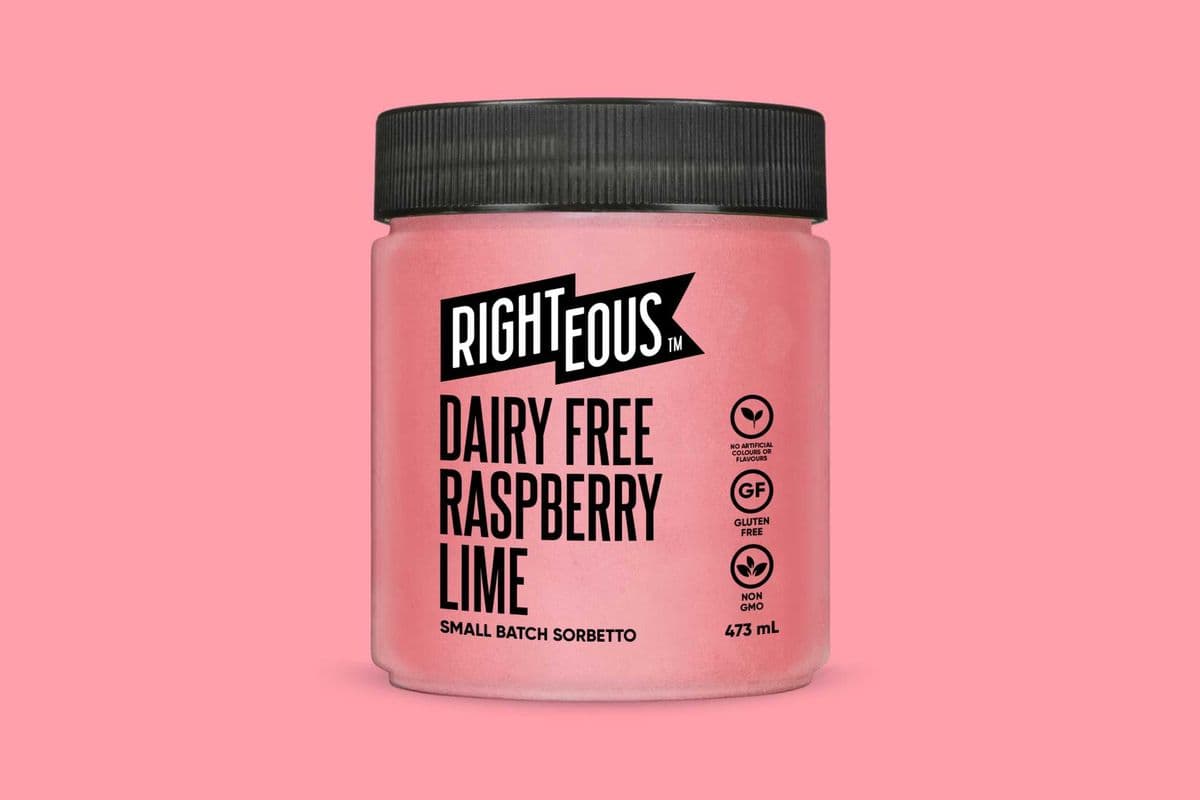 Dairy Free Raspberry Lime Sorbetto (473ml)