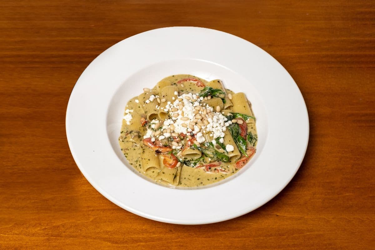 Rigatoni with Spinach