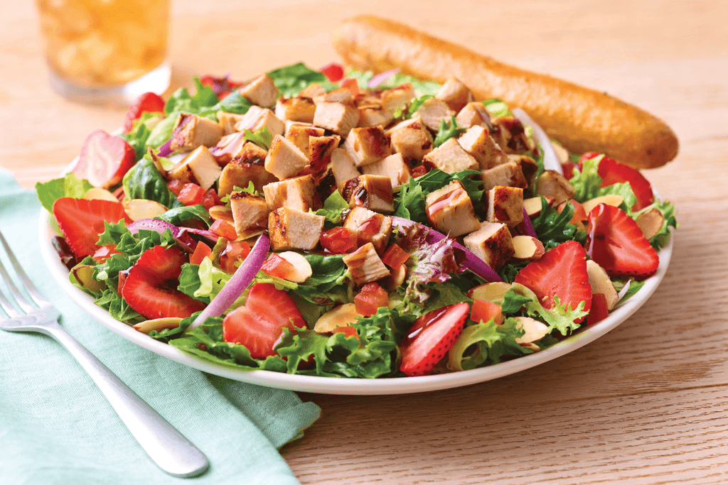 Berry Balsamic Grilled Chicken Salad