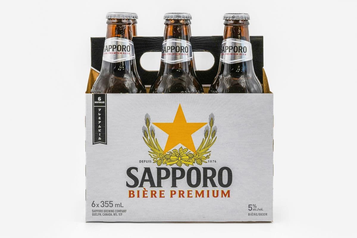 Sapporo 6 bottles (6 x 355 ml Bottle)