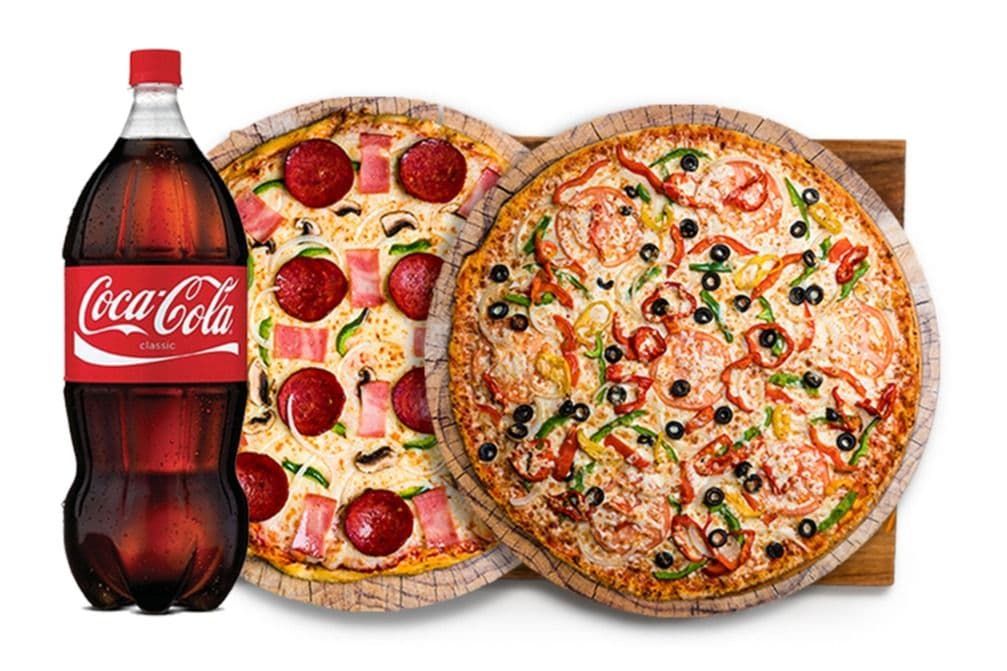 Family Meal One with One Three-Topping Pizza and One Specialty Pizza