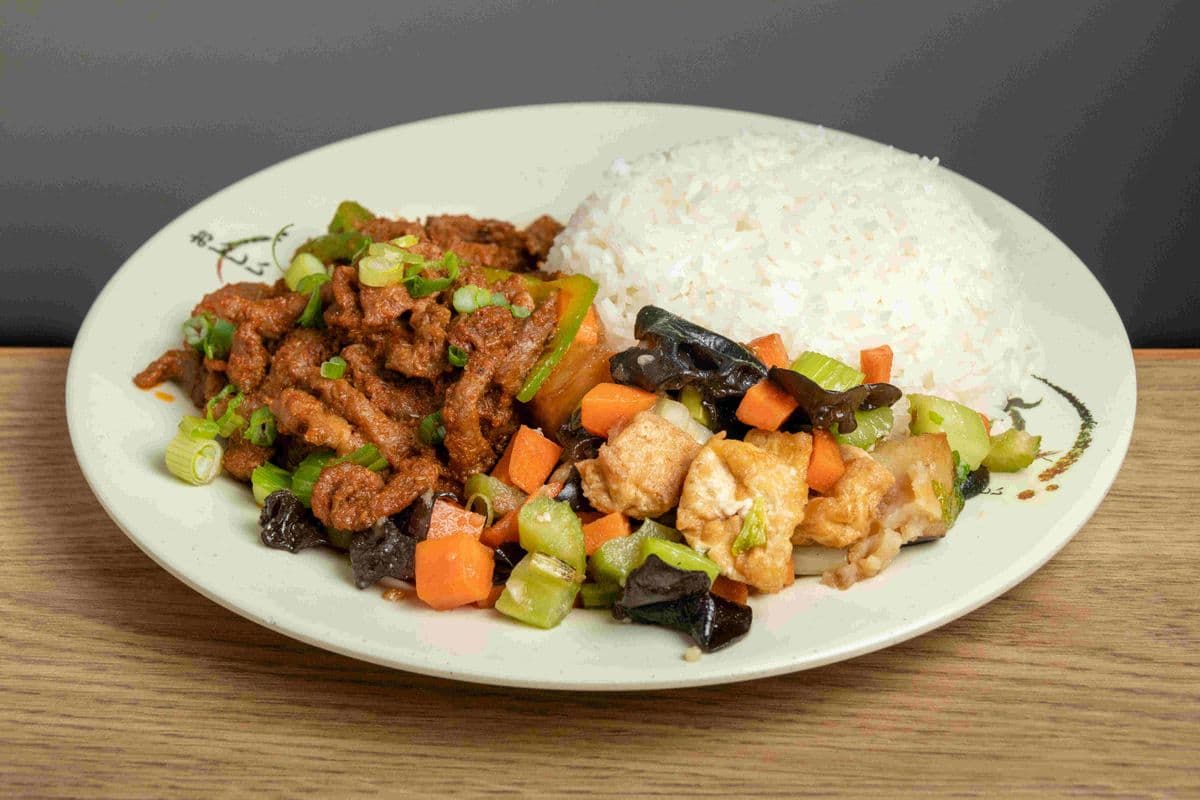 Cumin Lamb Rice and Coca Cola 孜然羊肉饭 送可乐