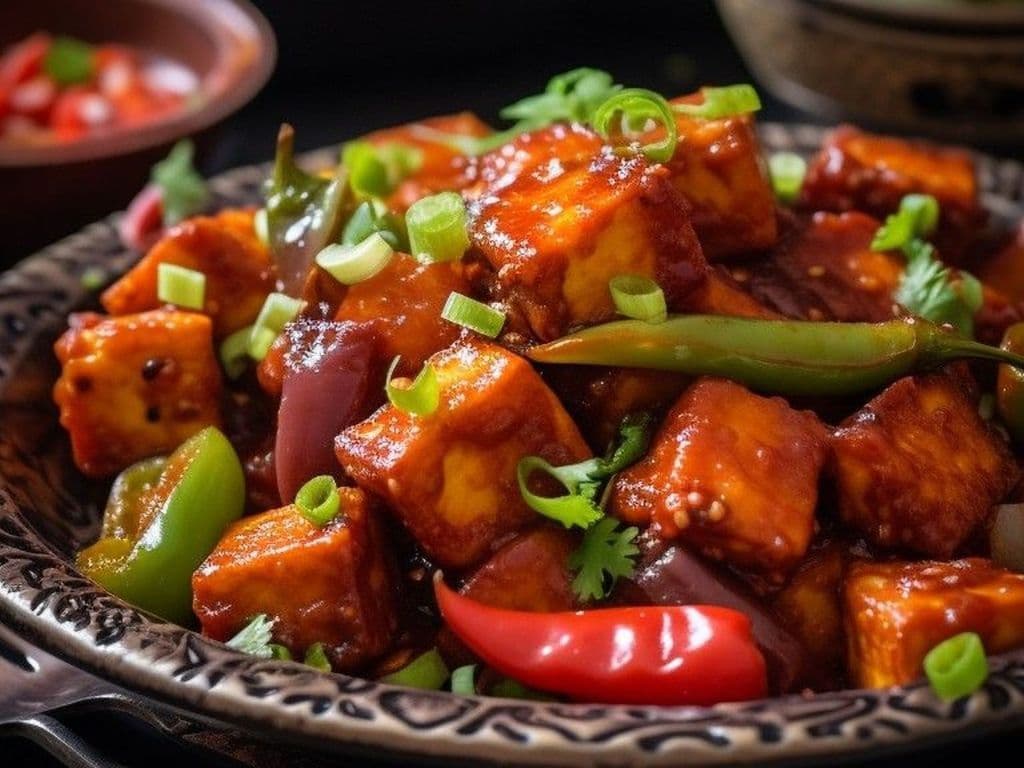 Chilli Paneer / Paneur Au Piment