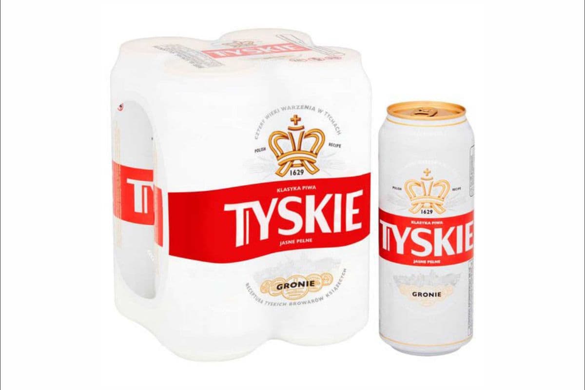 Tyskie Polish Beer (4 Can Pack) (4 x 500ml)