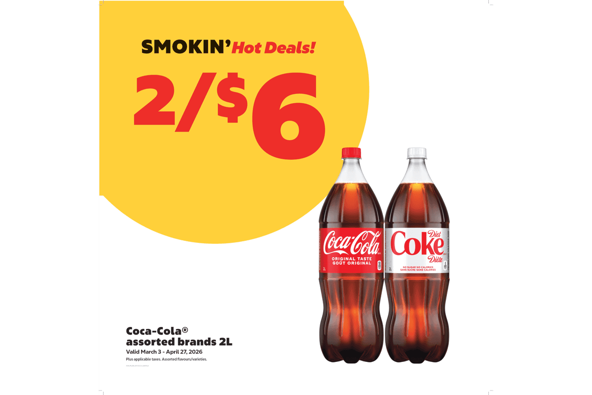 Coke (2 L) - 2 for $6.00
