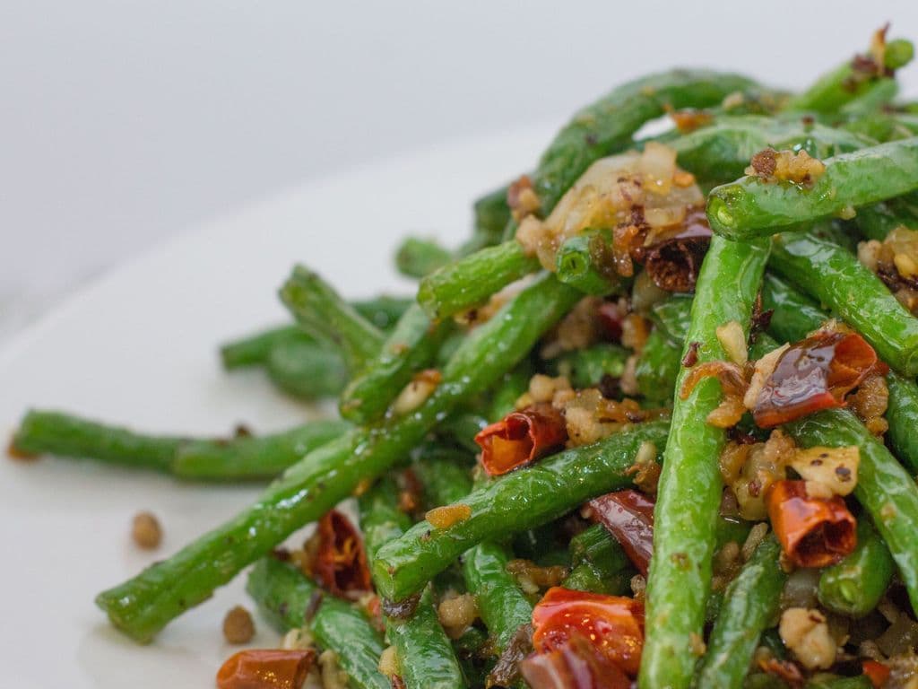 77.Fried Green Beans w/Mince Pork干煸四季豆