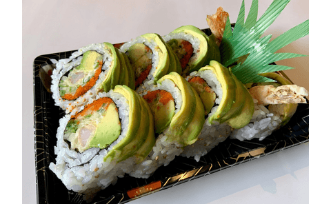 52. Green Dragon Roll (8pcs)