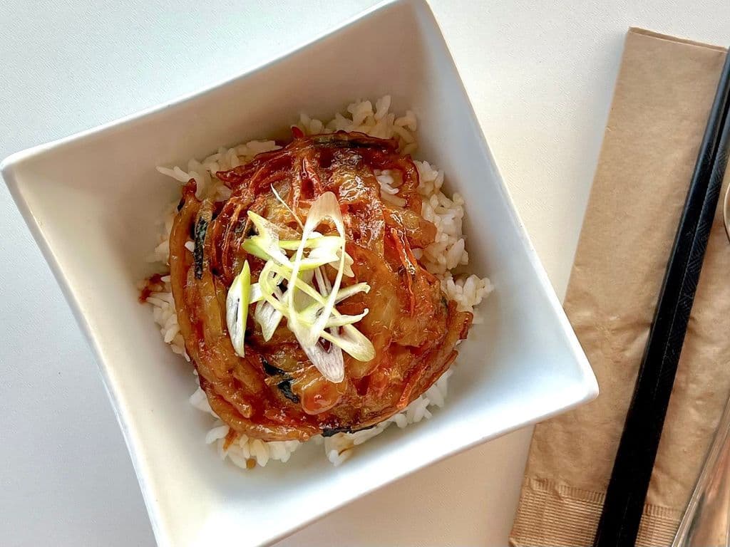 Mini Kakiage Rice Bowl (V)