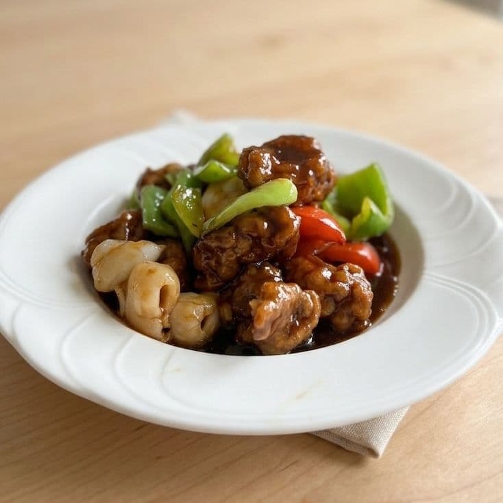 Lychee Pork in Chinese Black Vinegar / 荔枝鎮江肉