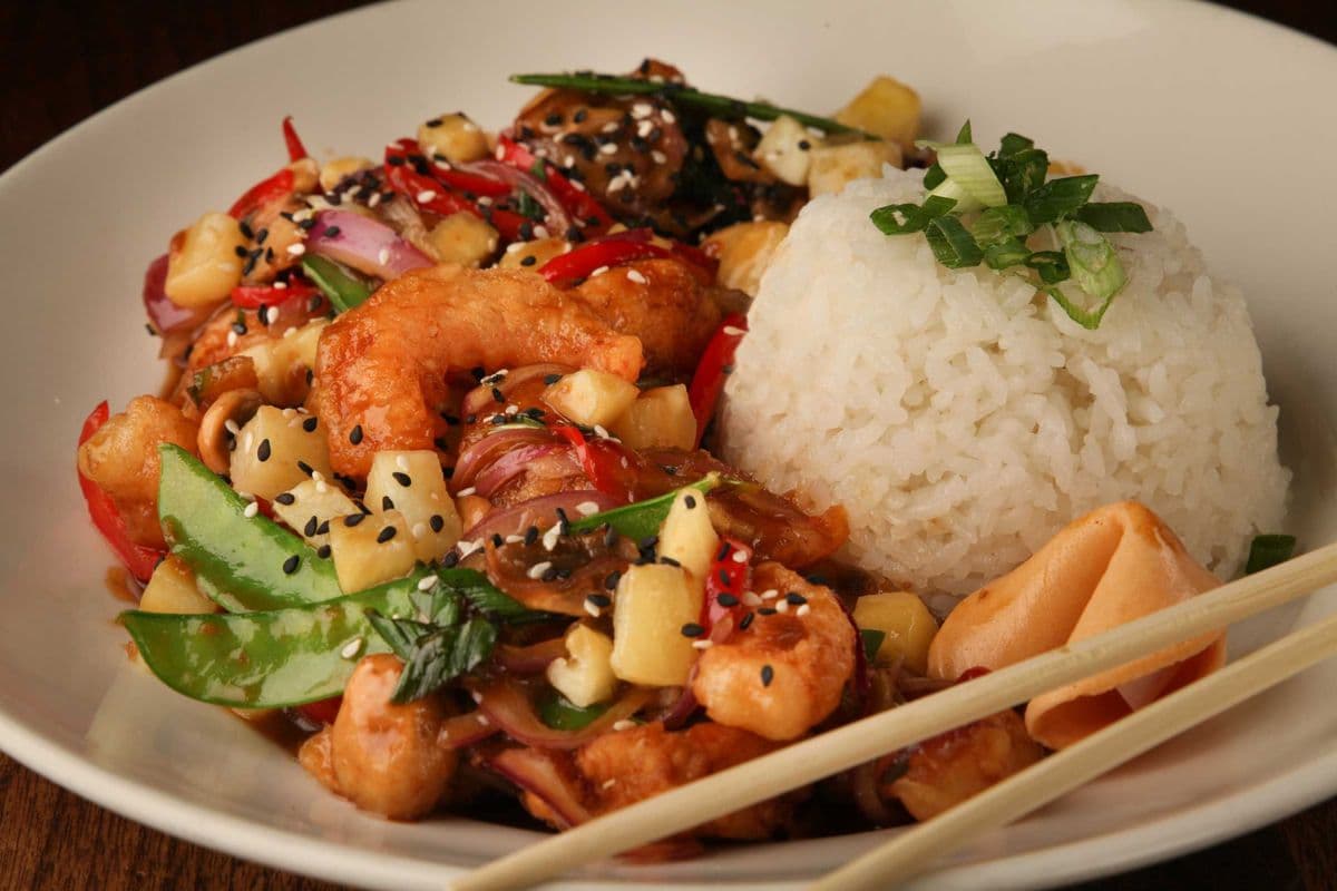 Crispy Pineapple Shrimp & Chicken