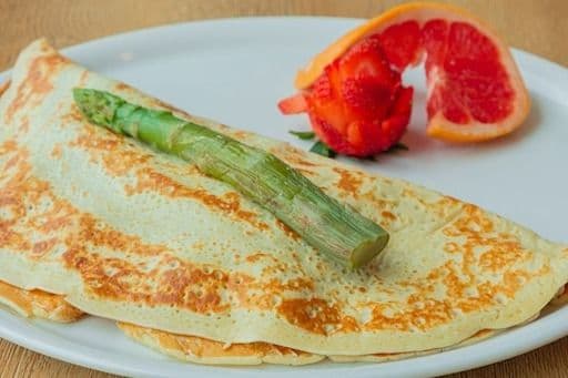 Crêpe asperges jambon Suisse / Asparagus Ham and Swiss Cheese Crepe