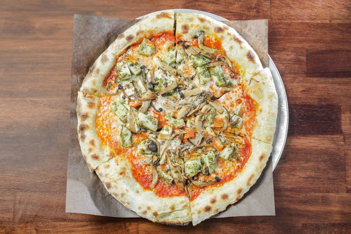 Chicken and Pesto Pizza