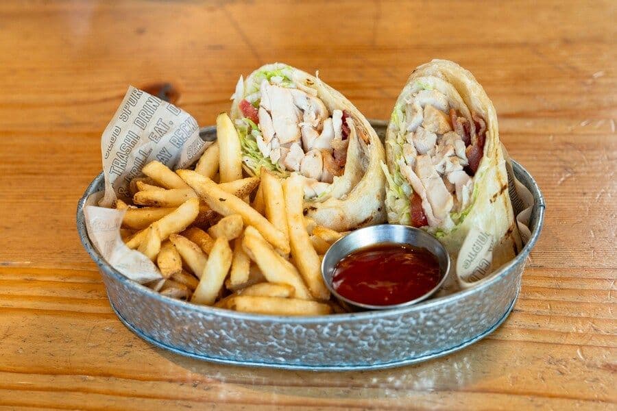 Crispy BLT Chicken Wrap