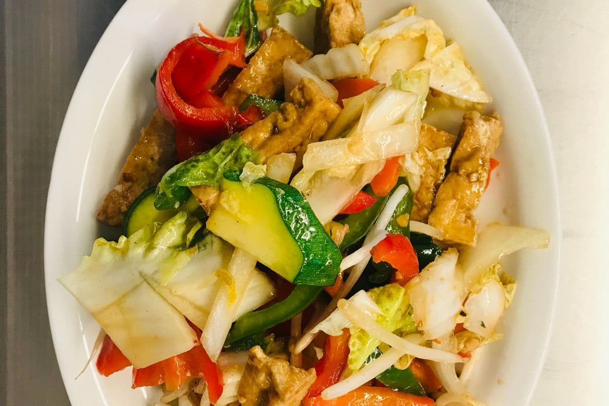 Tofu au basilic