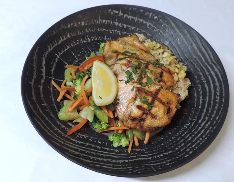 GRILLED LEMON SALMON