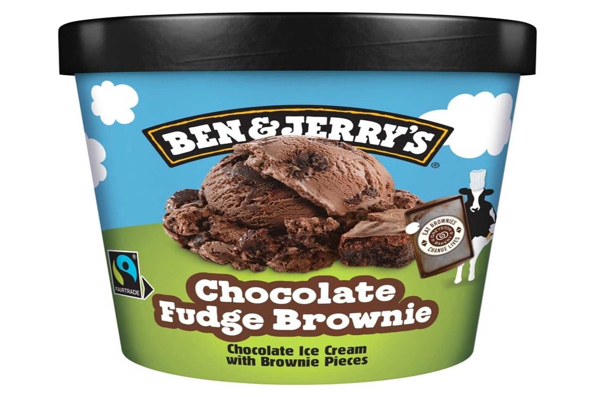 BEN& JERRY'S CHOCOLATE FUDGE BROWNIE ICECREAM (473) (420 Cal)
