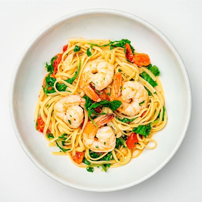 Linguini aux crevettes