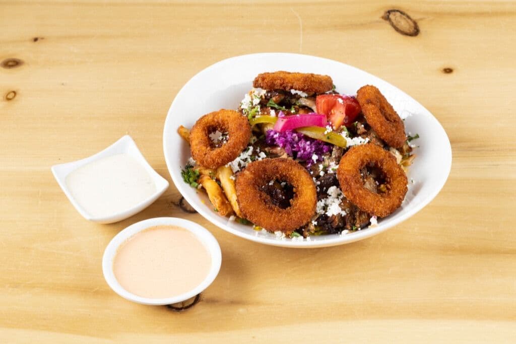 Gus of The Sea Shawarma and Calamari Mixed