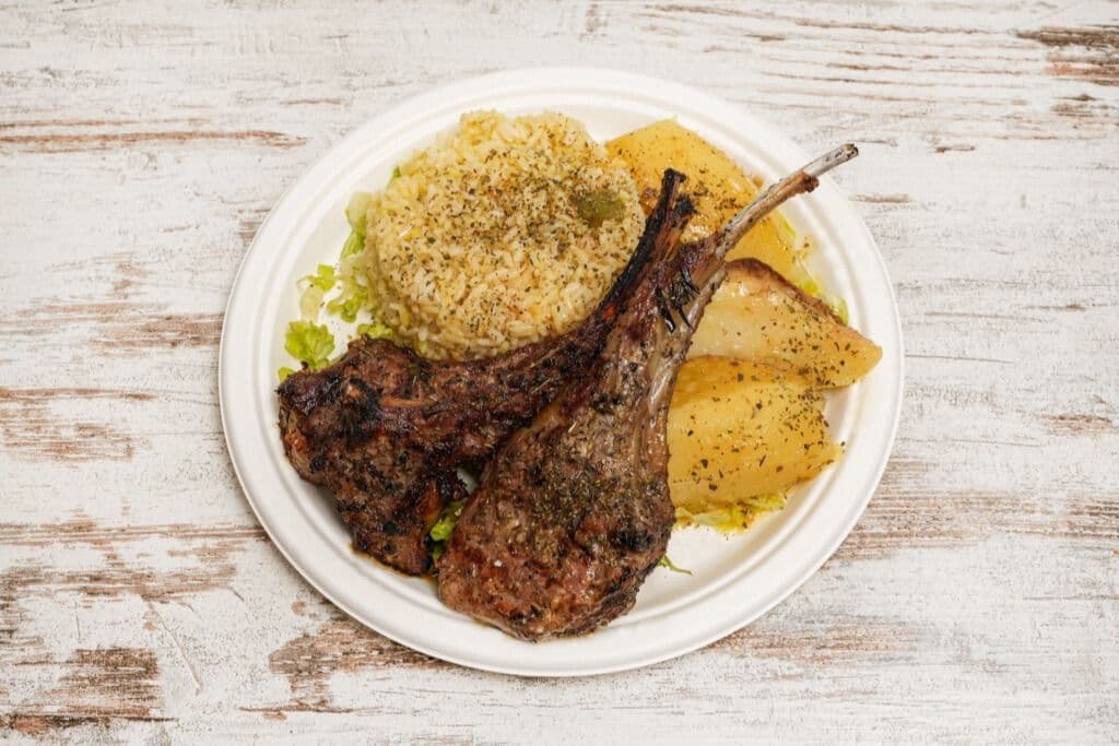 Lamb chops Dinner