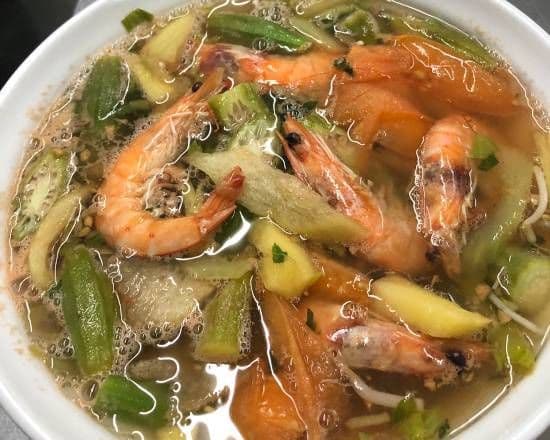S11a. shrimp soup - canh Chua tôm