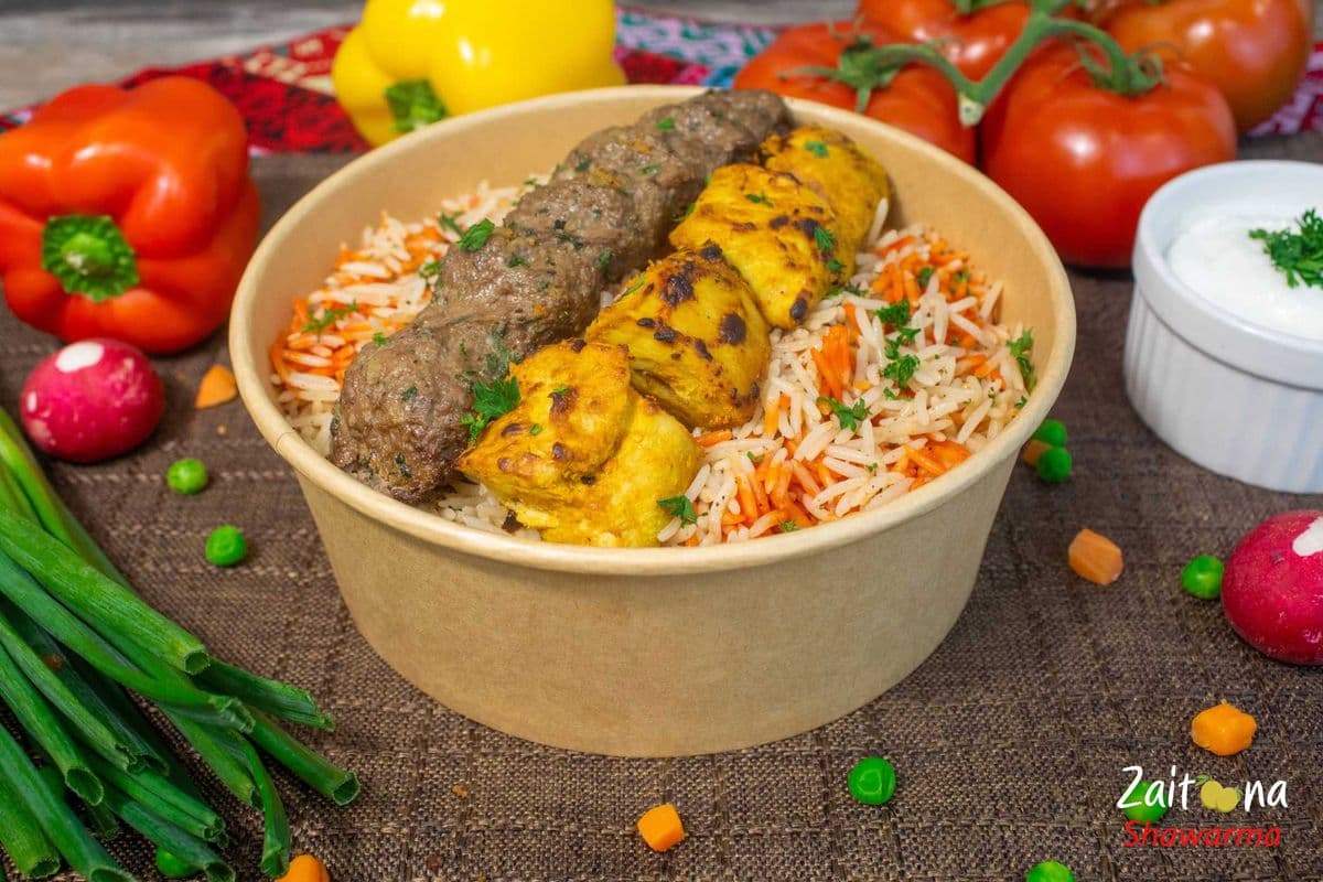 Mix Shish & Kabab Rice Bowl