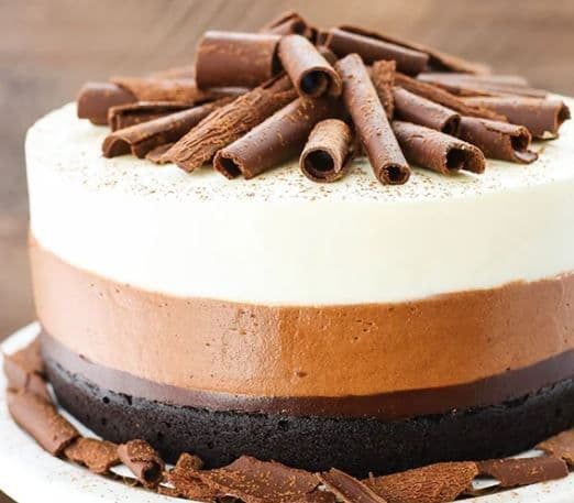 Full 10 Inches Round Chocolate Mousse Cake