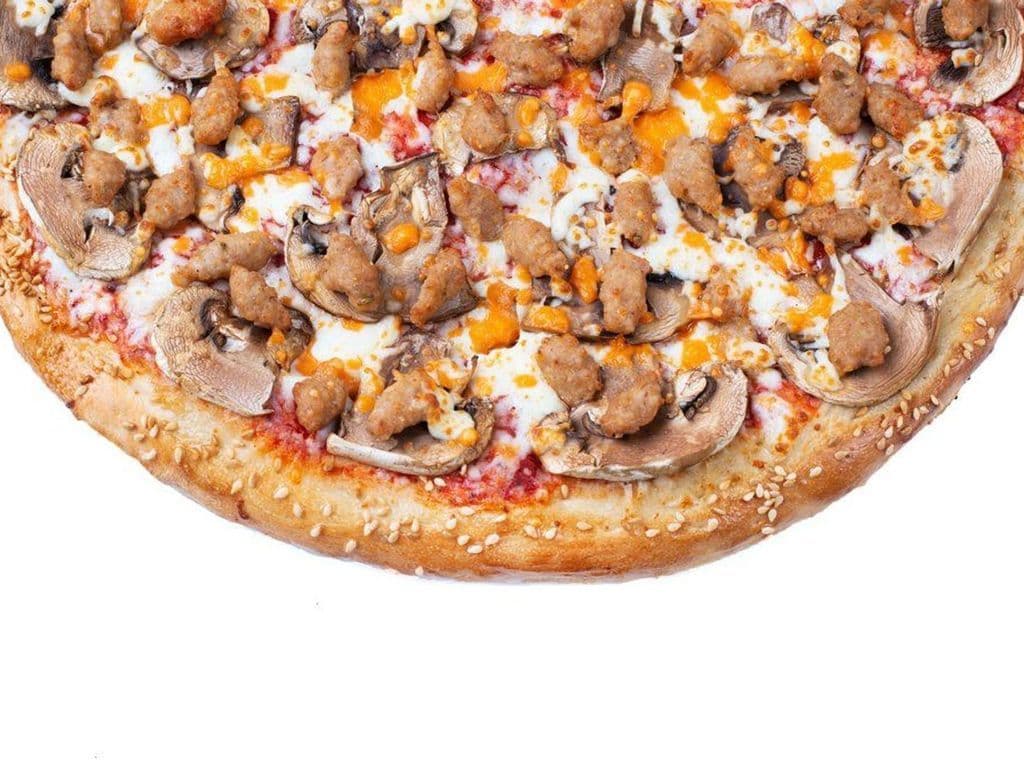 Small Italian Sausage Mushroom Pizza