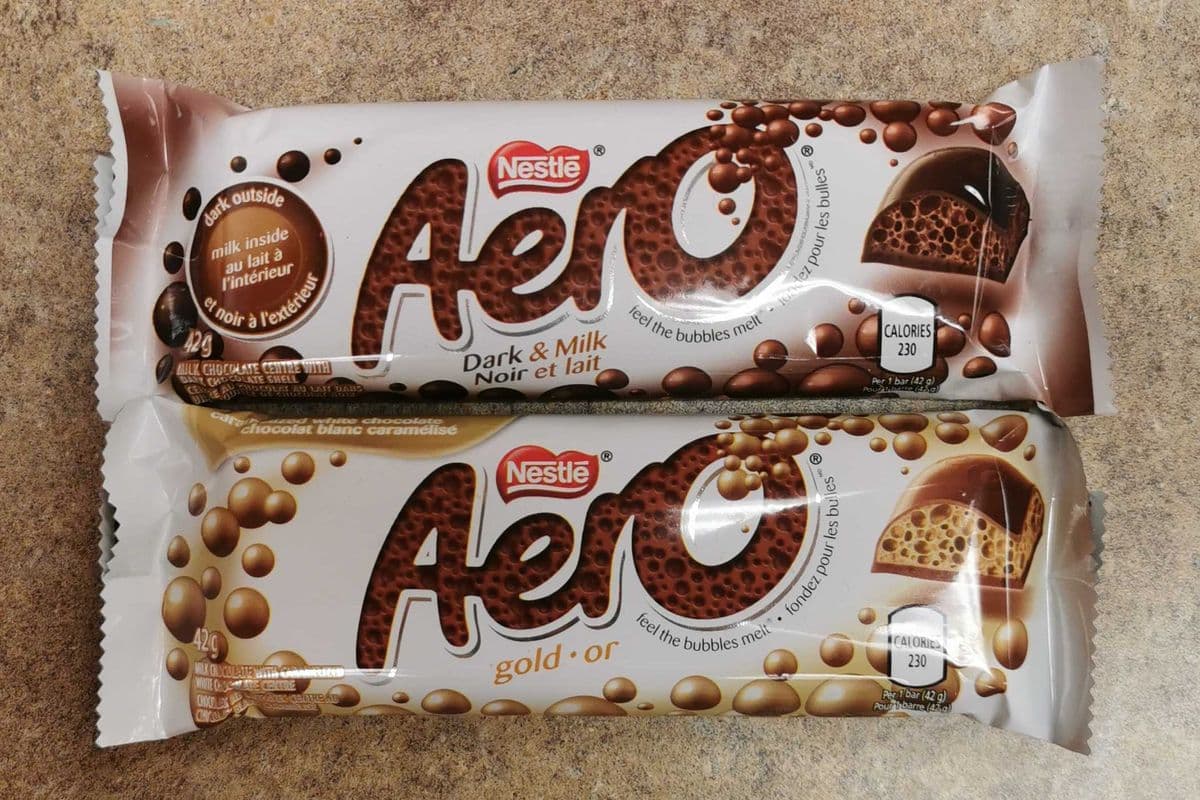 Two chocolate Aero (42g)