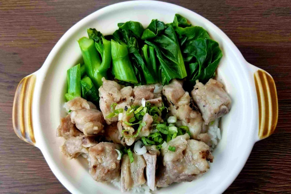 Black Bean Spare Ribs Steamed Rice