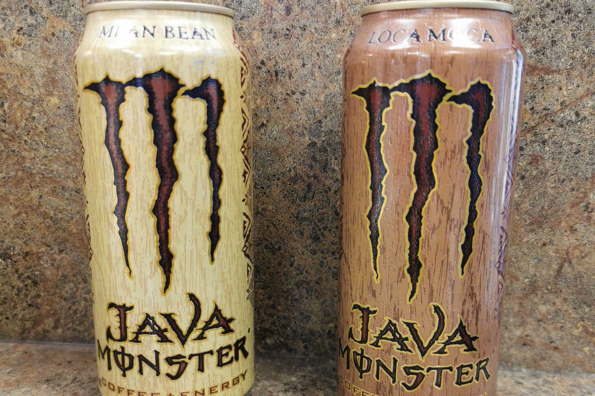 Two Monster mocha and bean Coffee (473ml)
