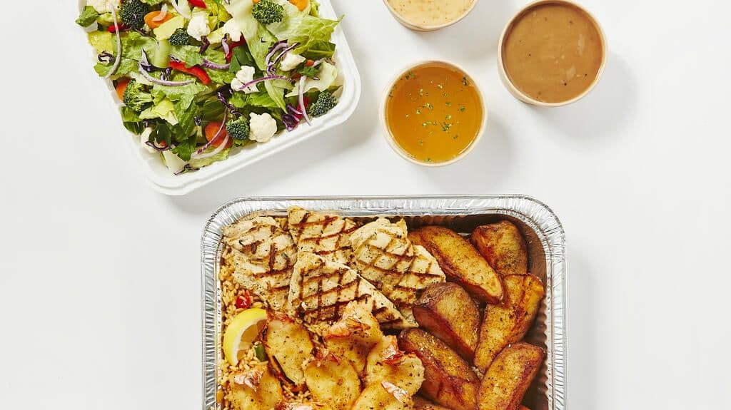 Forfait poulet et crevettes / Chicken and shrimp Bundle / Paquete de pollo y camarones