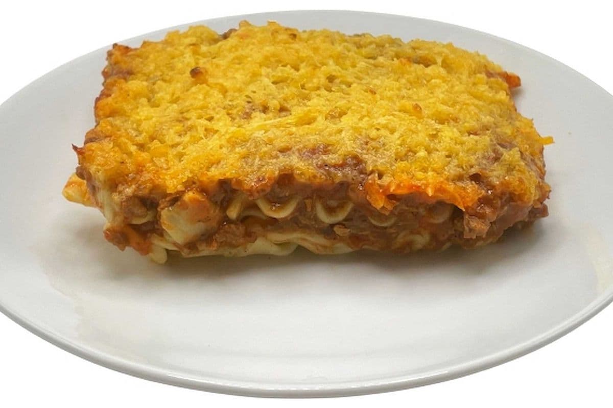 Small Baked Lasagna with Vegan Meat Sauce