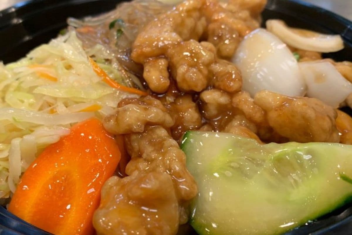 D5. Sweet and Sour Chicken on Rice
