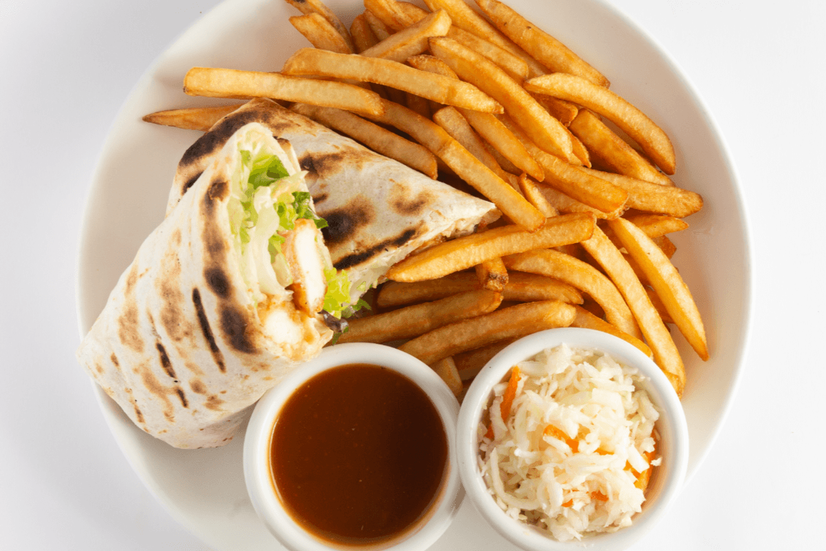 Wrap César au poulet grillé