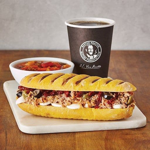 Panini thon méditerranéen et pain carotte / Panini tuna mediterranean carrot bread