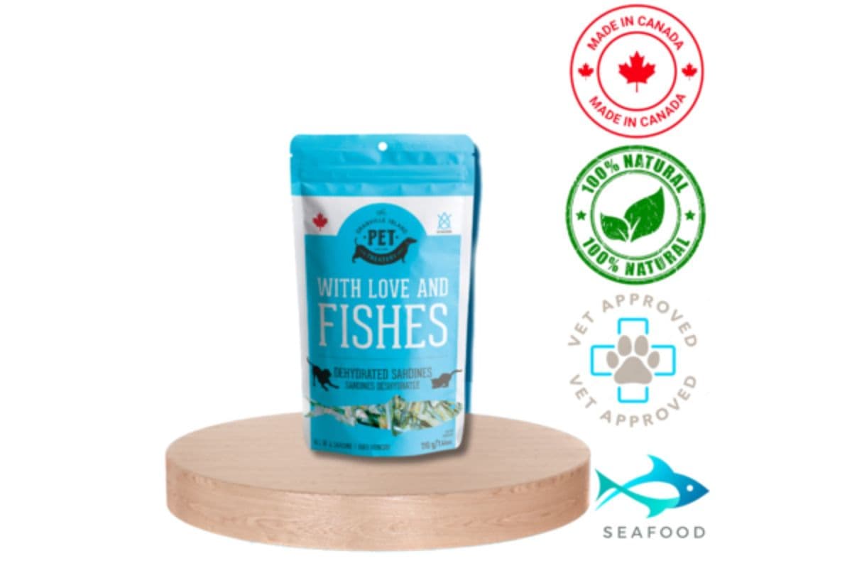 Granville Island Pet Treatery Dried Sardines With Love and Fishes Dog Treats (90 Grams) (90 Grams)