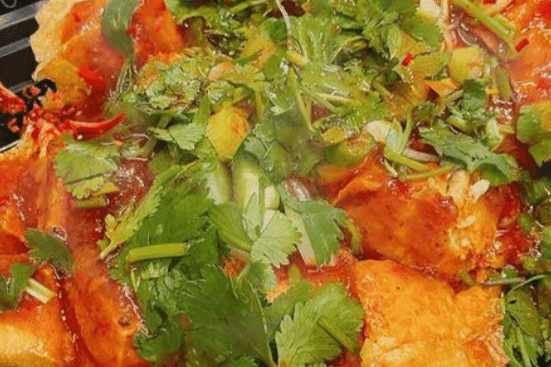 Fried Tofu in Chef Secret Sauce 香辣豆腐