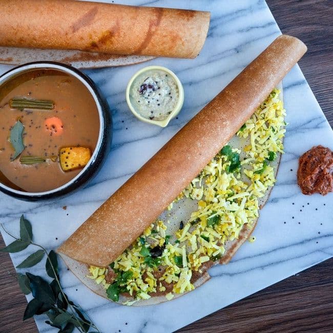 Mysore Onion Masala Dosa