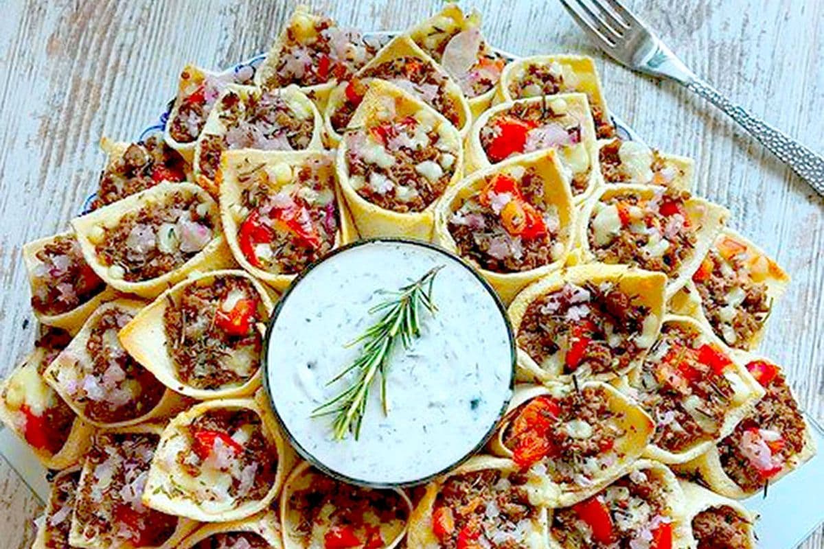 Traditional Shawarma Beef Bites Plate for 5 people