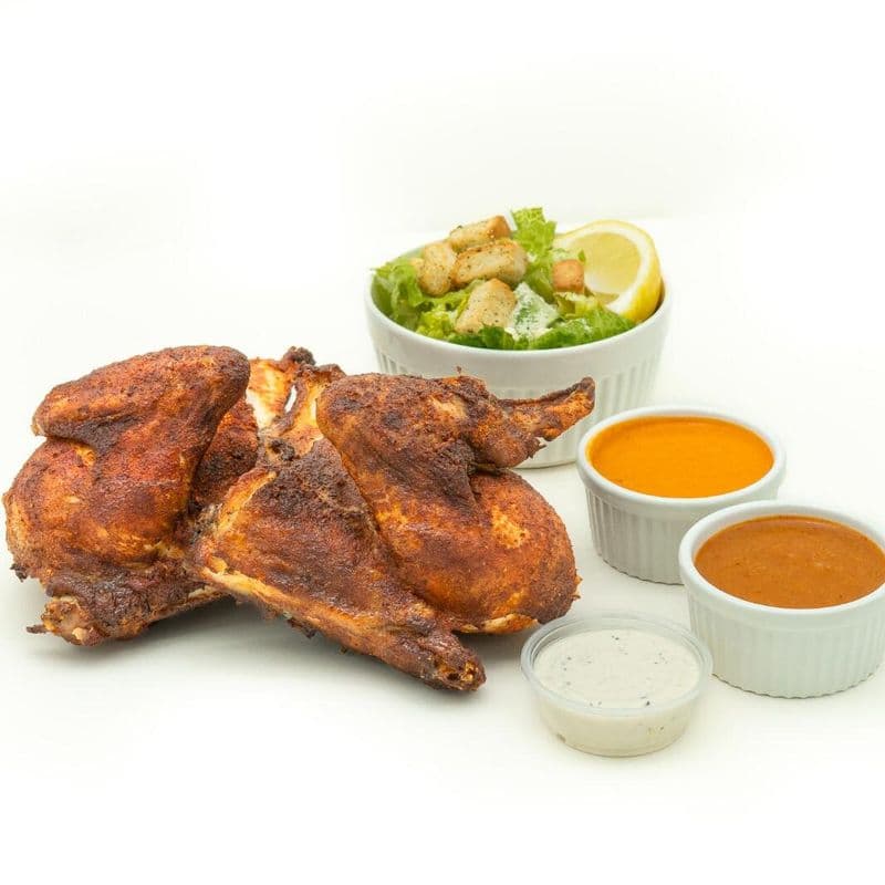 Half Chicken Two Breasts Meal