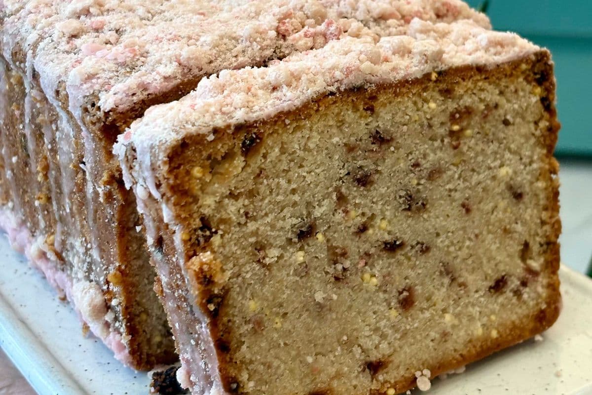NEW! To Live For Strawberry Lemon Loaf (Slice)