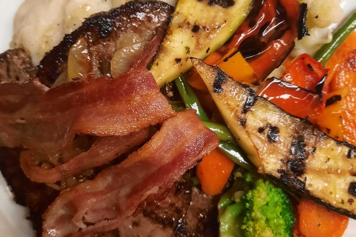 Liver with Bacon and Onions Sandwich