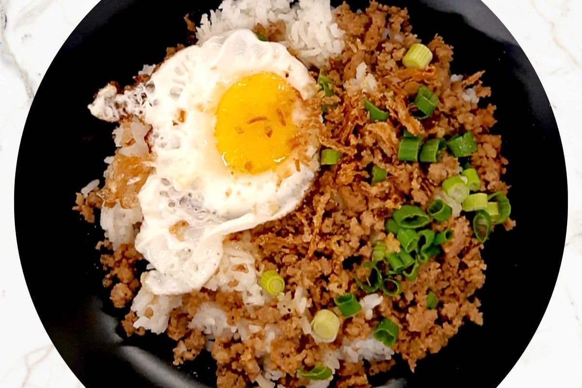 Babi Cacah On Rice