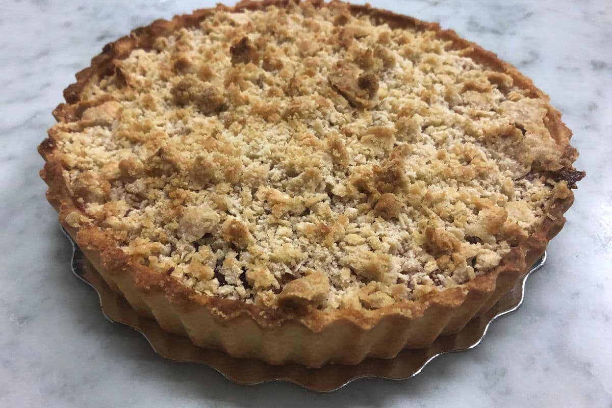 8" Gourmet Apple Sour Cherry Flan (8" round )